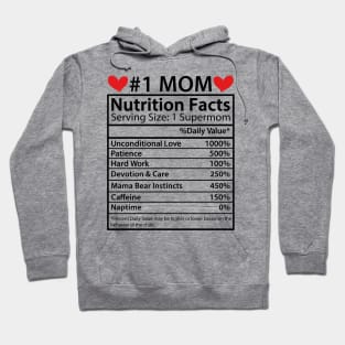 Mom Nutrition Facts, Mothers Day Gifts Mom Birthday Gifts from Daughter Son Hoodie